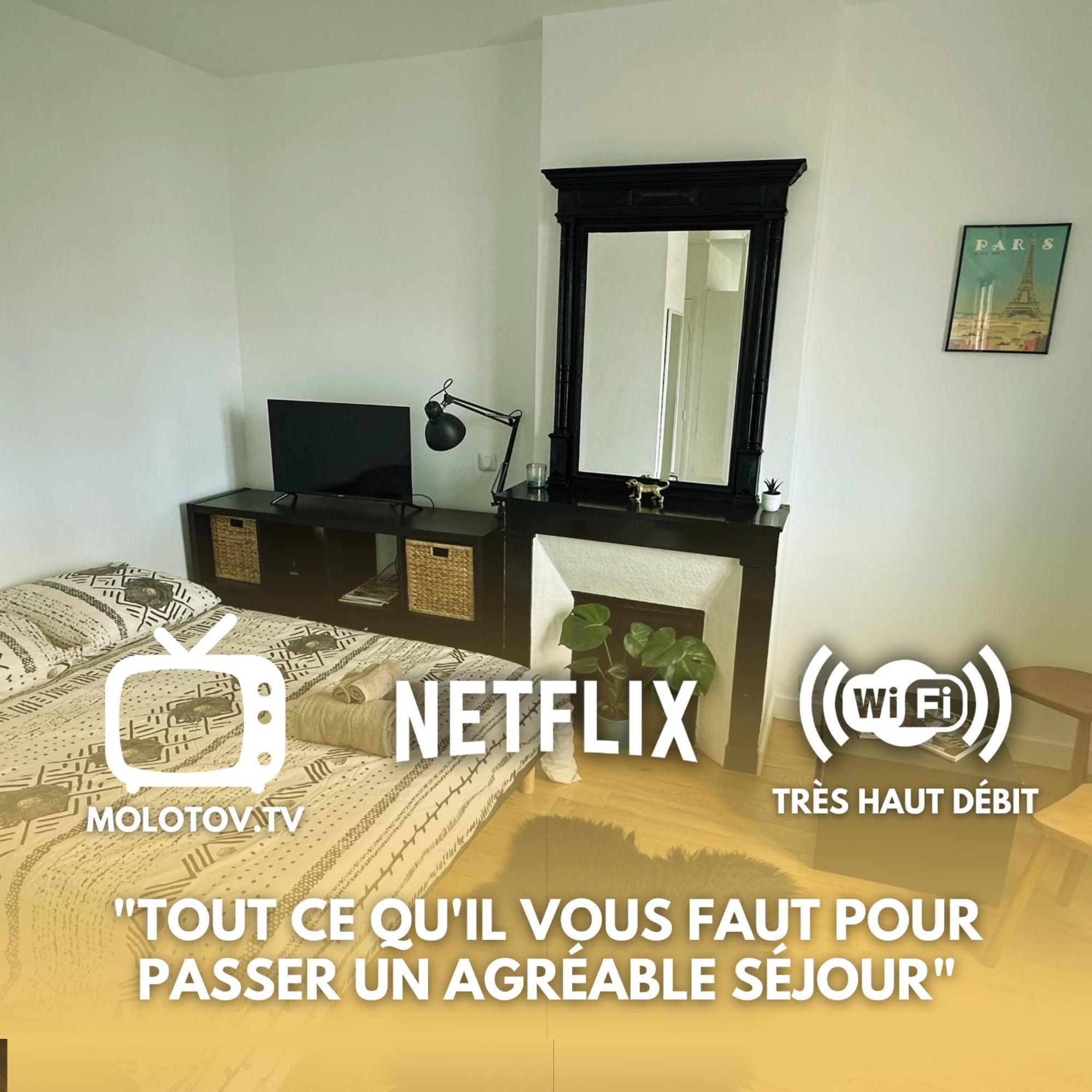 Charmant Studio Au Coeur Du 18E Apartamento Paris Exterior foto